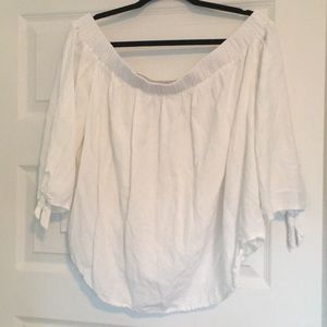 Old Navy White Off-the-Shoulder Blouse